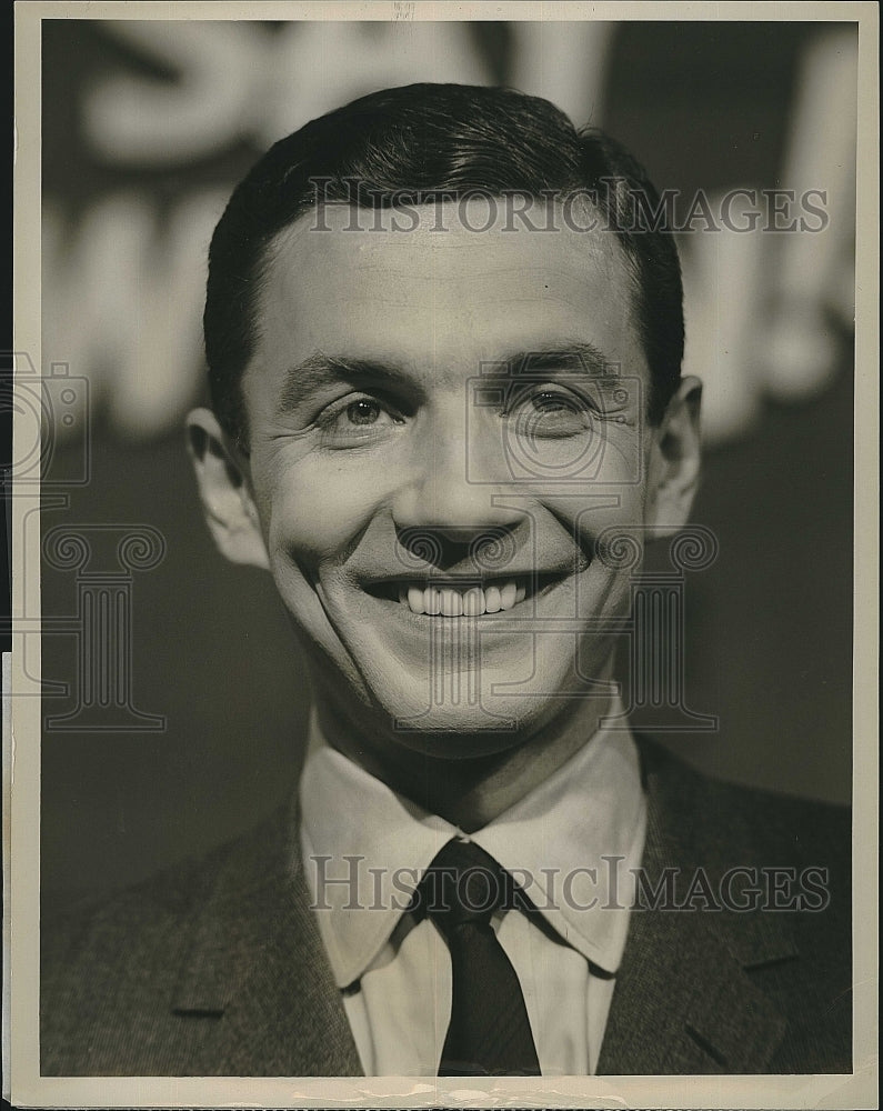 Press Photo Art James American TV Television Game Show Host Say When - Historic Images