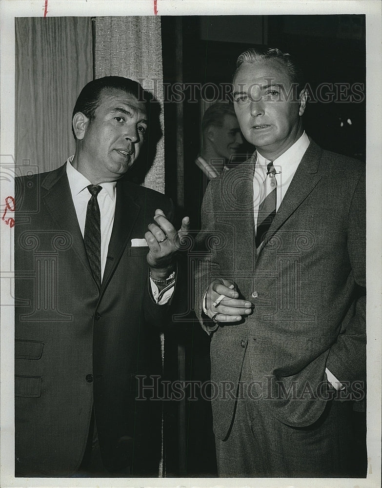 1962 Press Photo Dennis James American TV Host Personality Actor Announcer - Historic Images