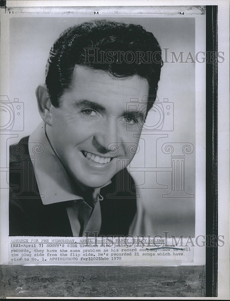 1970 Press Photo Sonny James American Country Western Singer Musician - Historic Images