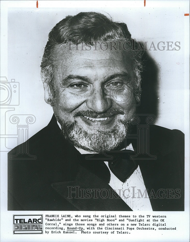 1971 Press Photo Frankie Lane, Singer For &quot;Rawhide&quot; &amp; &quot;High Noon&quot; - Historic Images