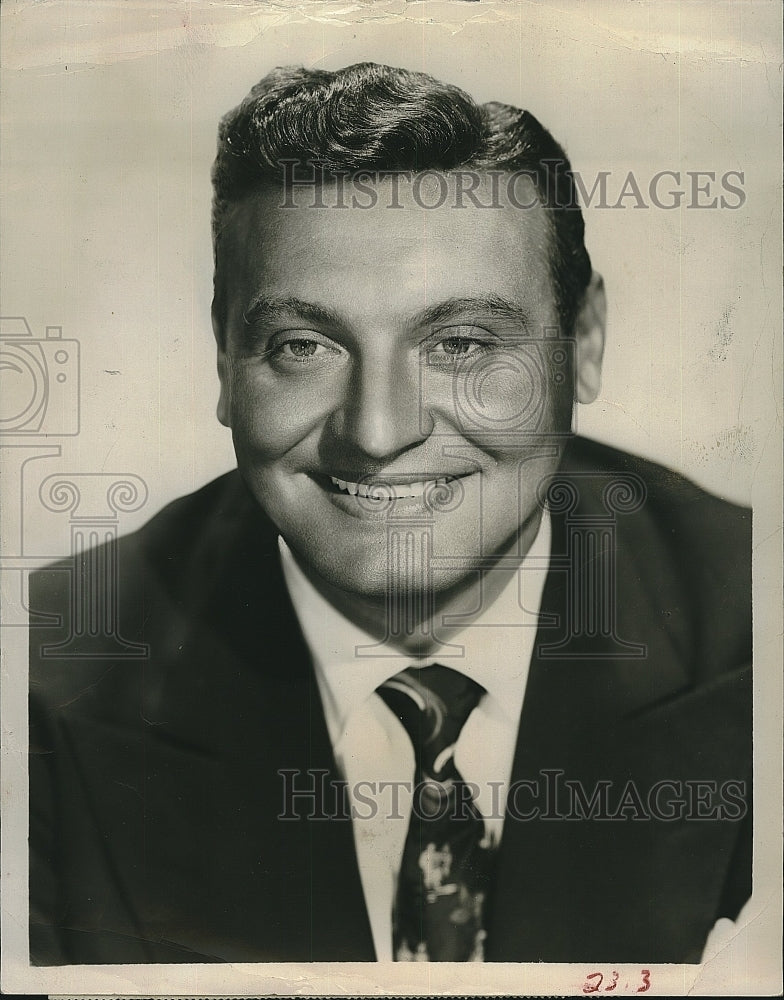 1951 Press Photo Frankie Laine &quot;Frankie Laine Show&quot; - Historic Images