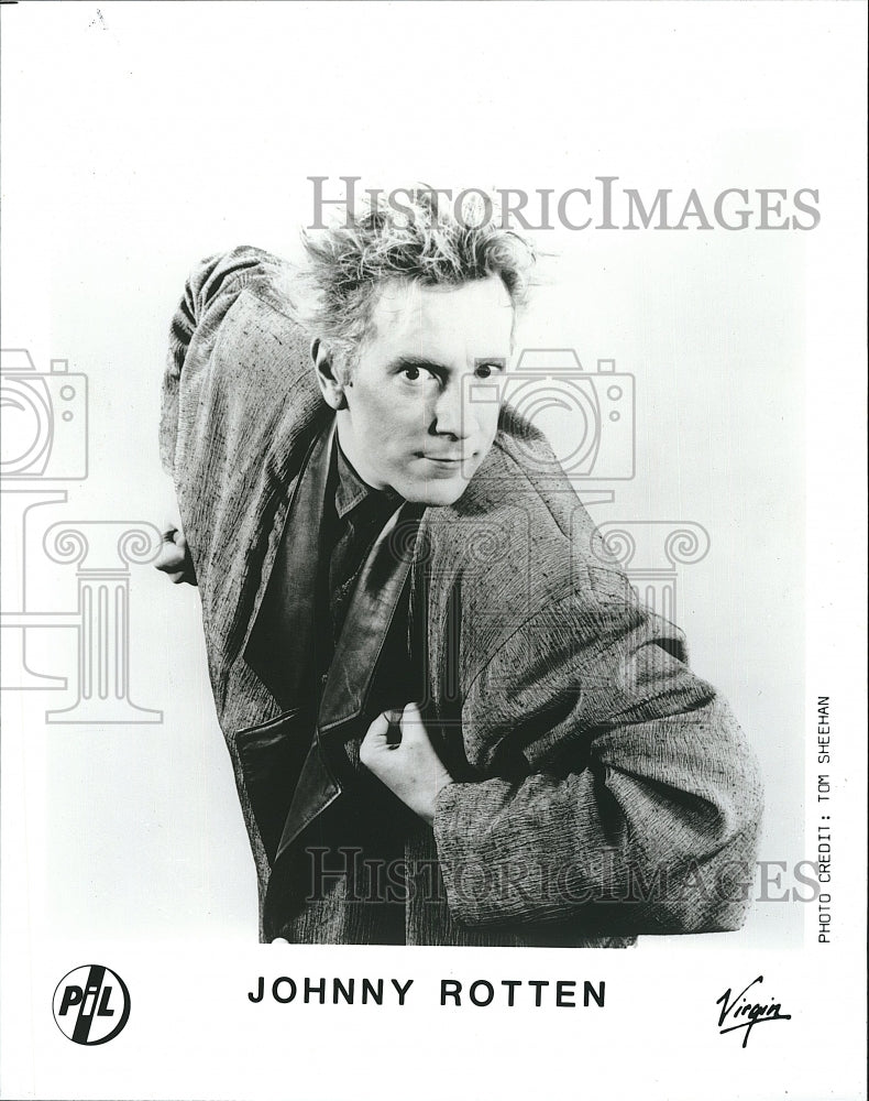 Press Photo Musician Entertainer Johnny Rotten - Historic Images