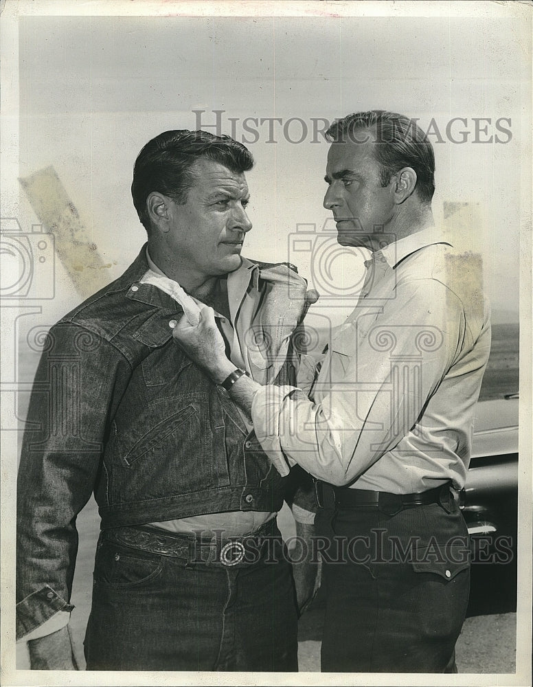 1962 Press Photo " Empire " starring  John Dehner,Richard Egan - Historic Images