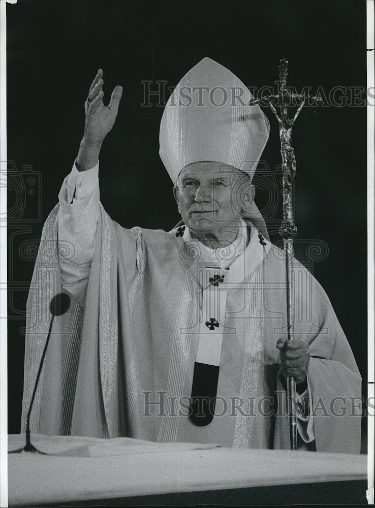 Press Photo Pope John Paul II - Historic Images