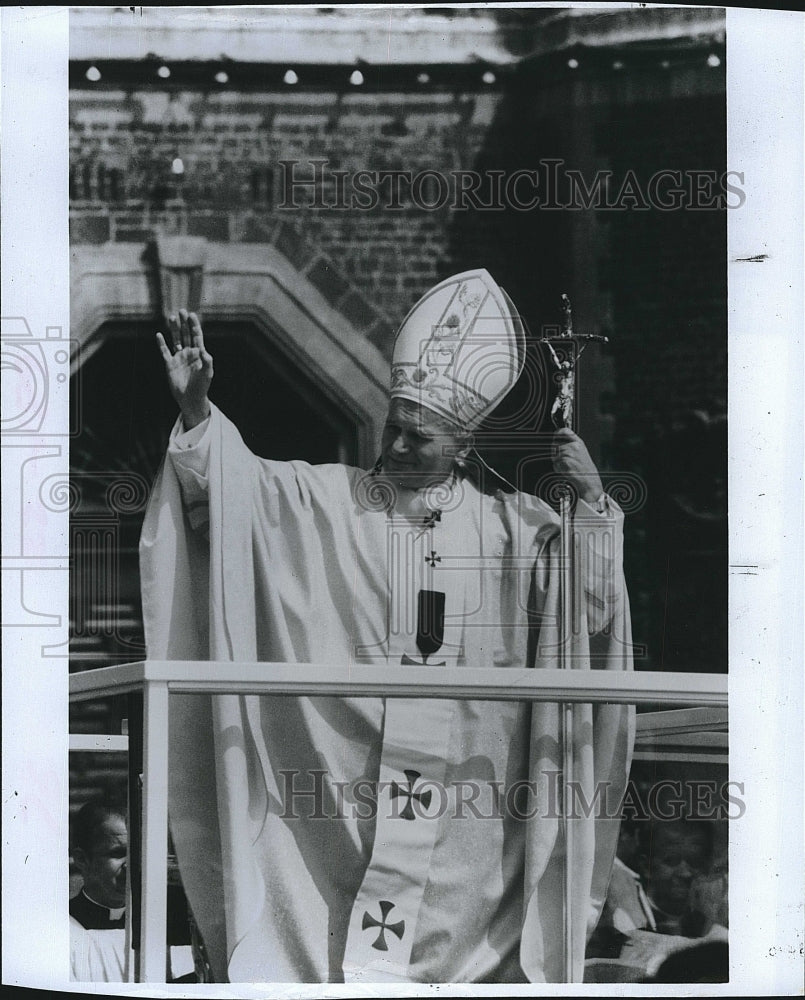 1986 Press Photo Pope John Paul II ABC Special &quot;The Pope And His Vatican&quot; - Historic Images