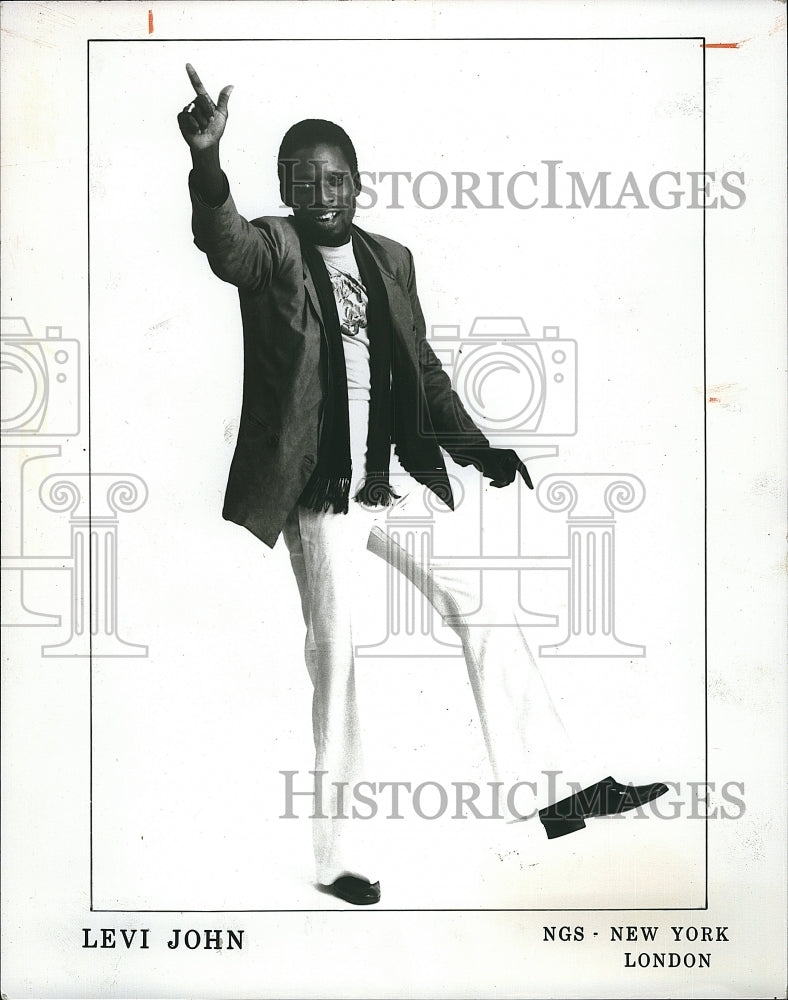 Press Photo Comedian &amp; Entertainer Levi John - Historic Images