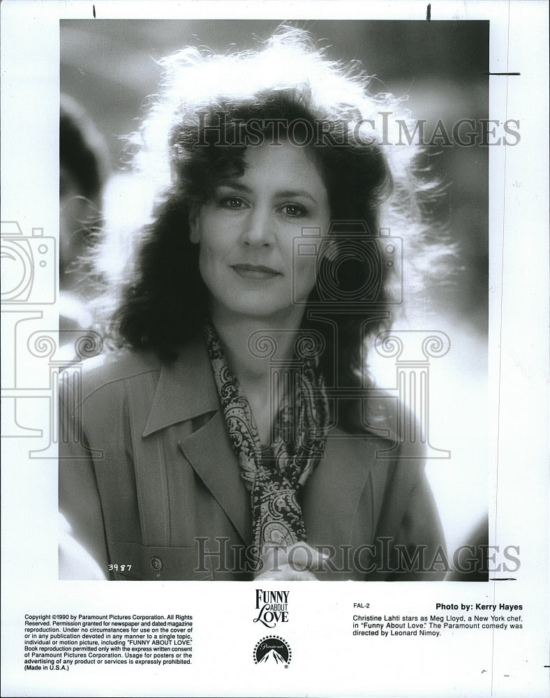 1990 Press Photo Christine Lahti American Actress Funny About Love Movie Film - Historic Images