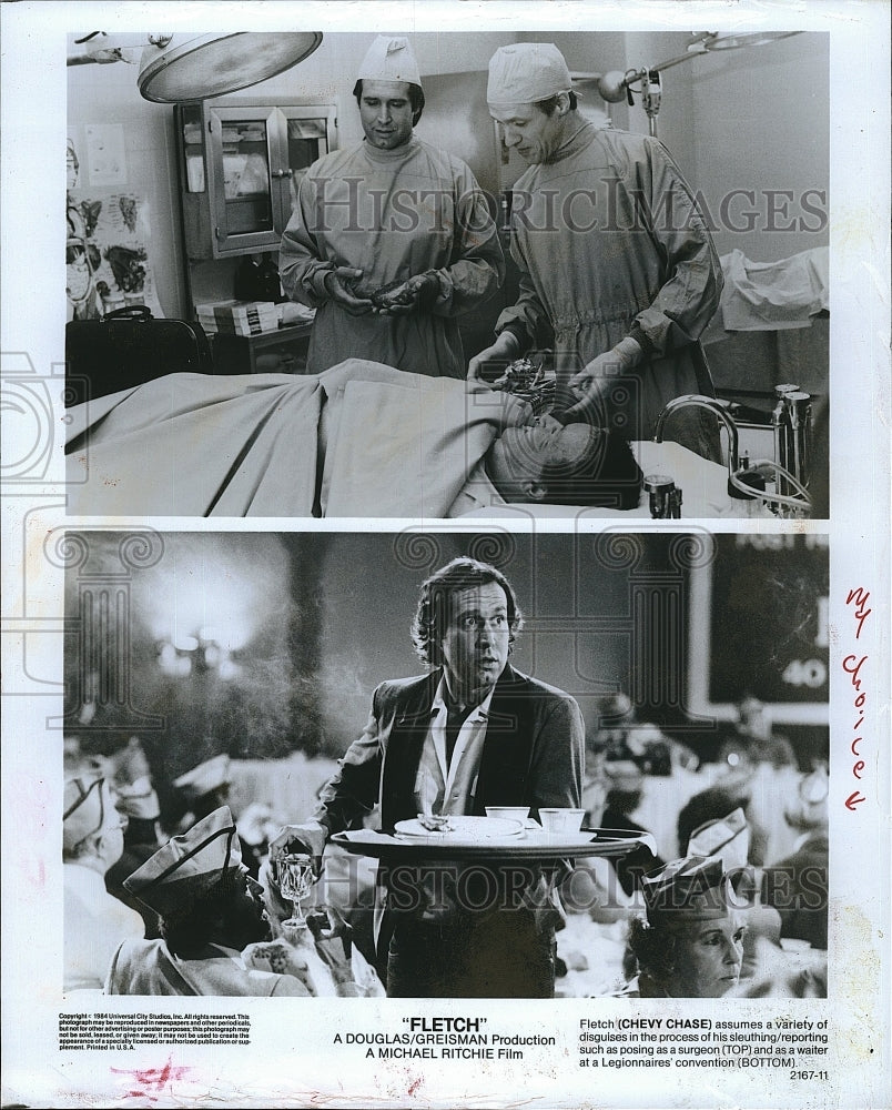 1984 Press Photo Chevy Chase American Actor Fletch Comedy Movie Film - Historic Images