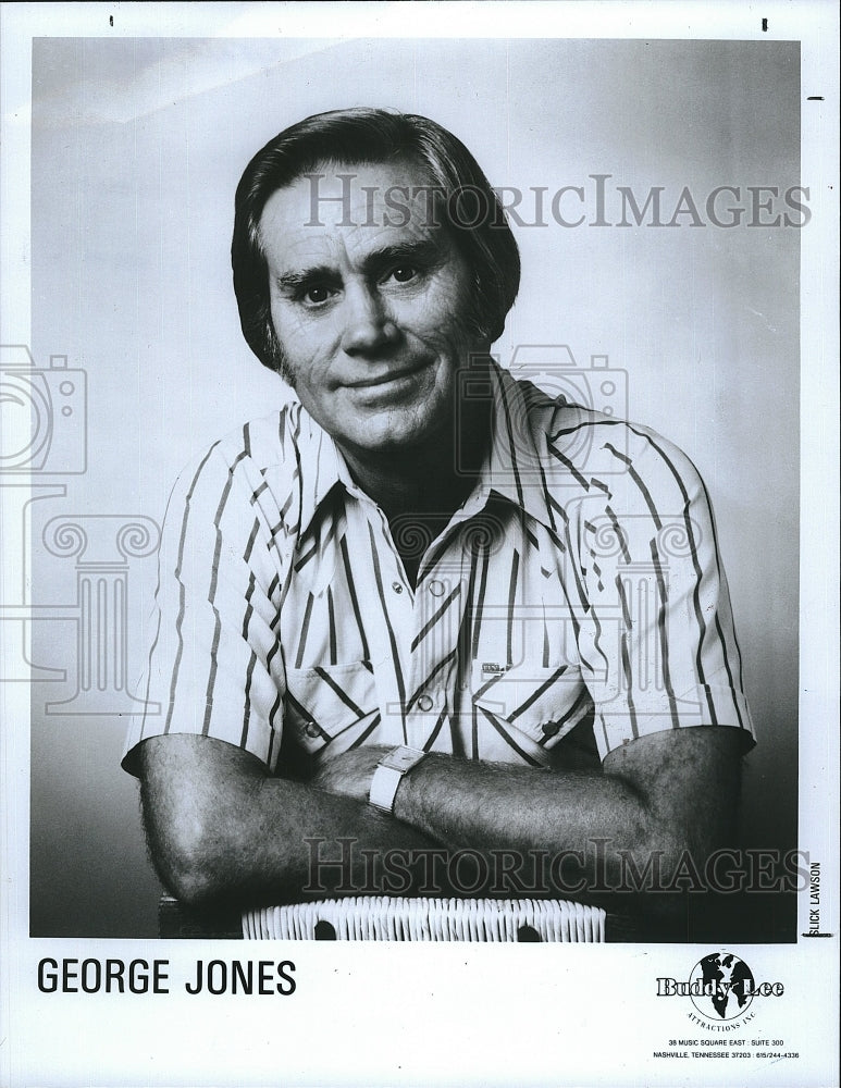 1986 Press Photo Country Music Singer George Jones - Historic Images