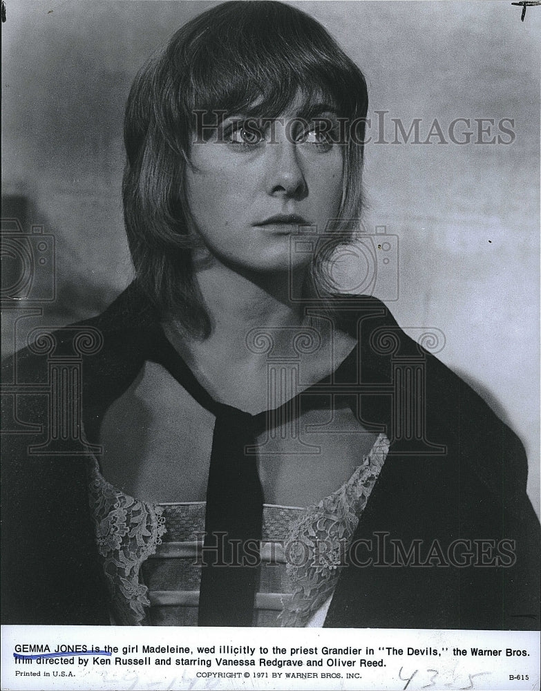 1971 Press Photo Gemma Jones stars in "The Devils" - Historic Images