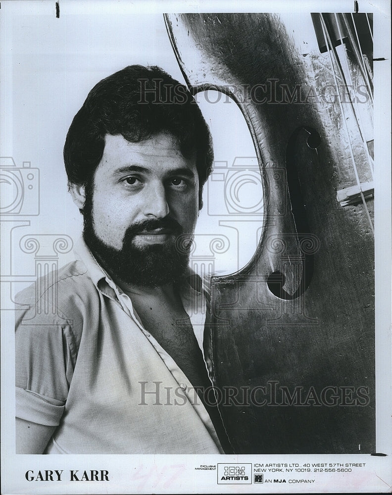 Press Photo String Bass Soloist Gary Karr - Historic Images