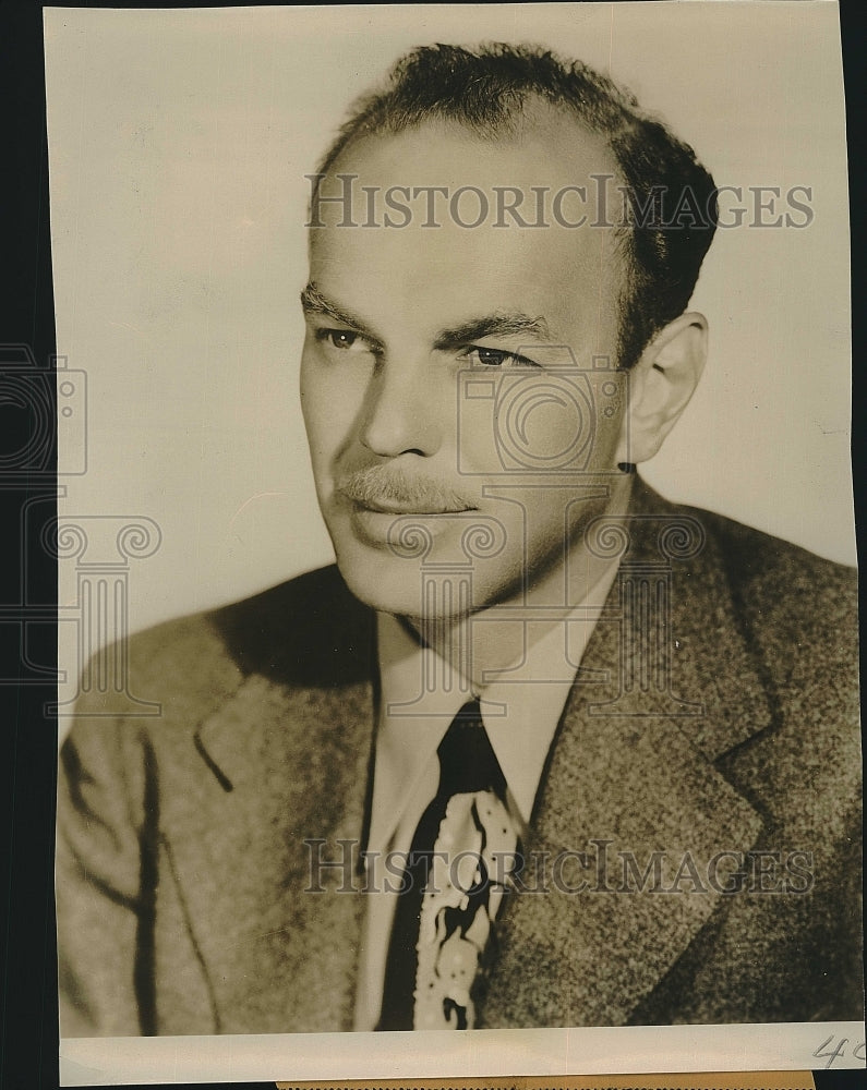 1951 Press Photo Bartlett Robinson Stars In &quot;Portia Faces Life&quot; - Historic Images