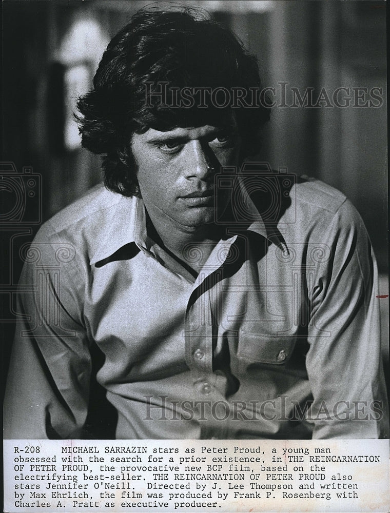 1975 Press Photo Michael Sarrazin Stars In &quot;The Reincarnation Of Peter Proud&quot; - Historic Images