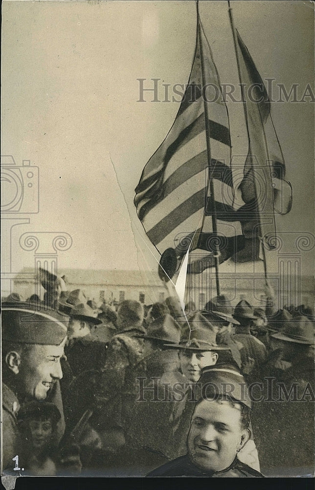 Press Photo Capt. La Guardia at Foggia Italy - Historic Images