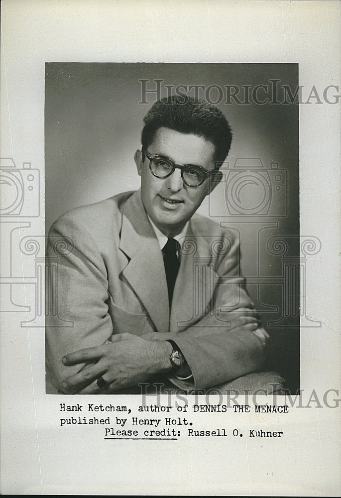 1952 Press Photo Hank Ketcham, Author, &quot;Dennis The Menace&quot; - Historic Images