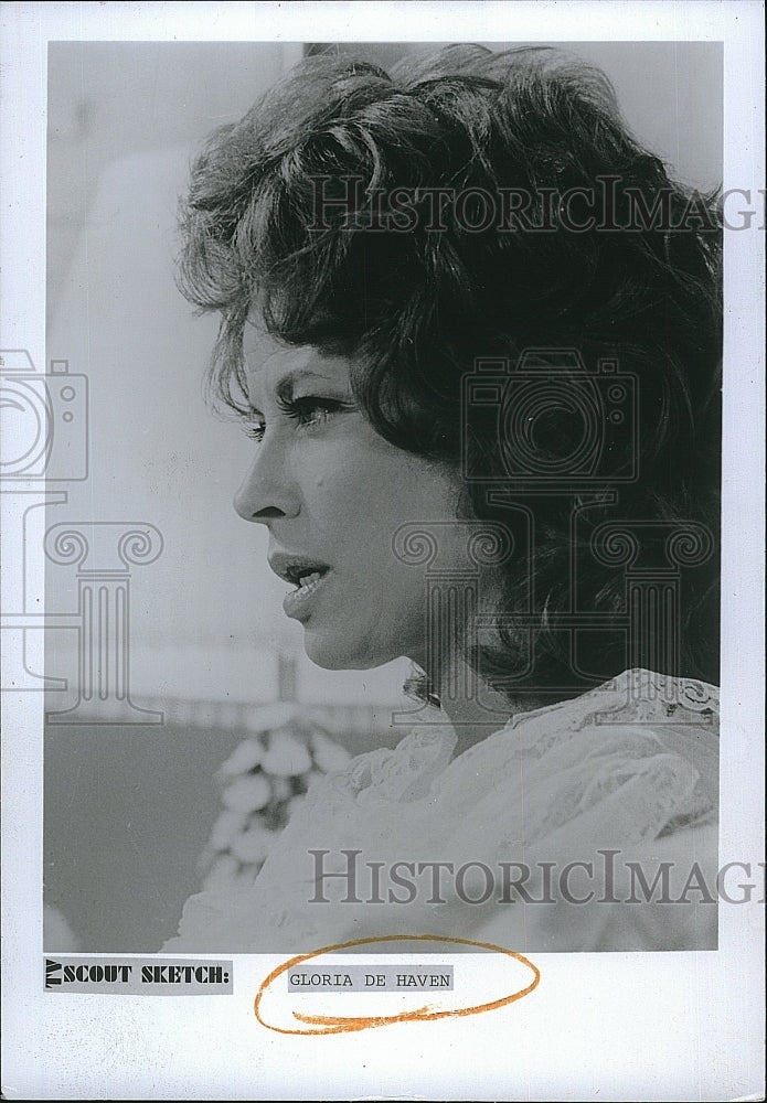 1972 Press Photo Actress Gloria De Haven - Historic Images