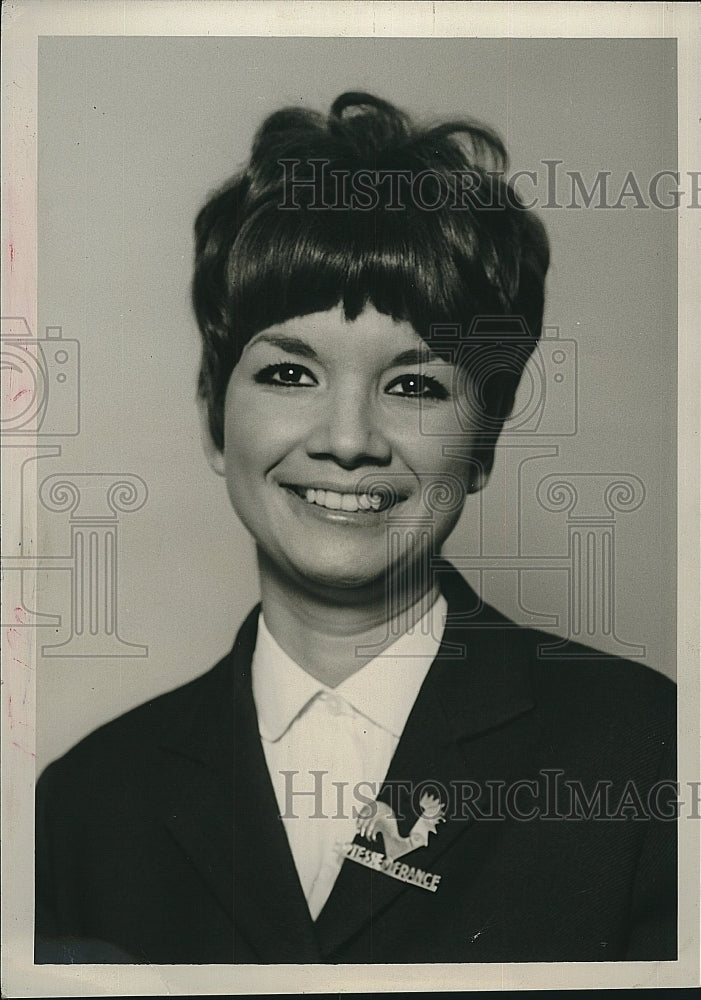 1968 Press Photo Mlle. Donatienne Dupuy de la Grand&#39;Rive, French Tourist Office - Historic Images