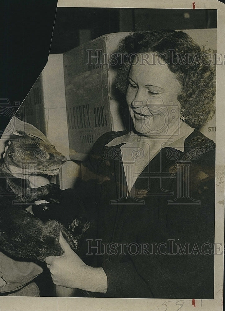 1953 Press Photo Trudy Jerkins. - Historic Images