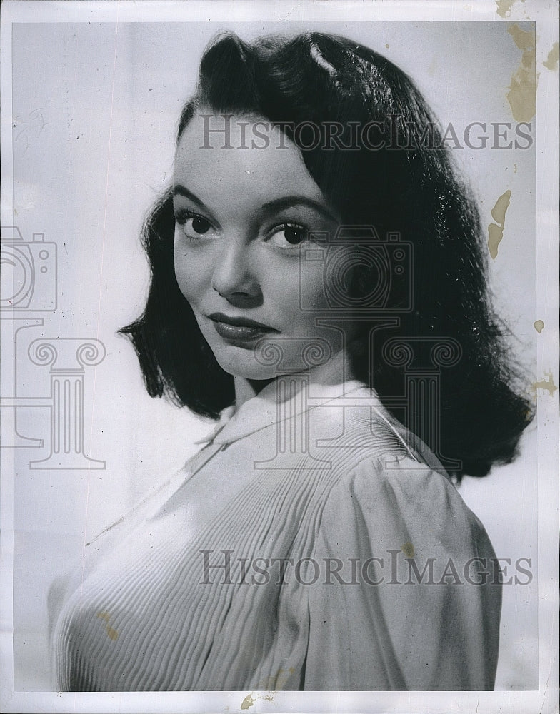 1951 Press Photo Gloria Sauders,rebuilt face and win a film contract. - Historic Images