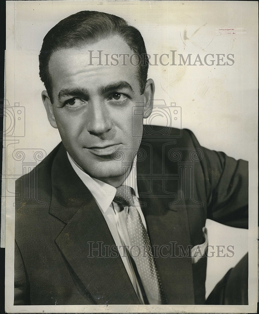 1960 Press Photo Actor Mark Stevens in &quot;Big Town&quot; - Historic Images