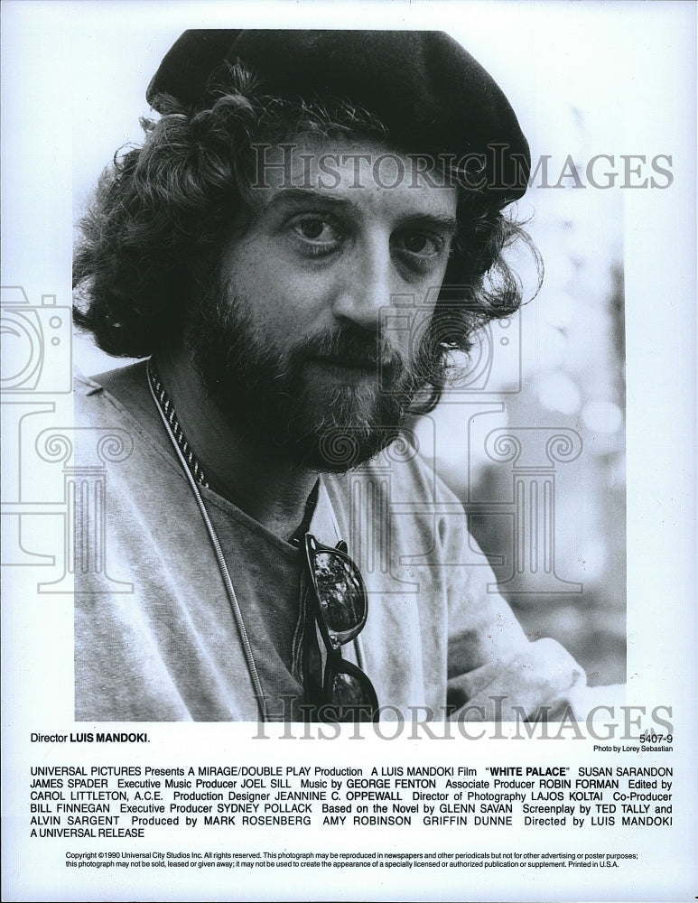 1990 Press Photo Director Luis Mandoki of &quot;White Palace&quot; - Historic Images