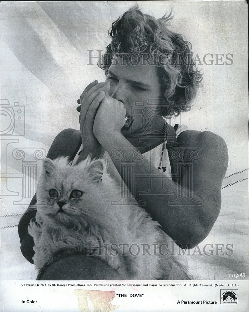 1974 Press Photo &quot; The Dove&quot; starring Joseph Bottoms - Historic Images