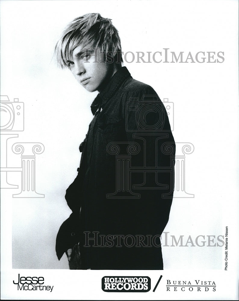 Press Photo Musician, Jesse McCartney on Buena Vista Records - Historic Images