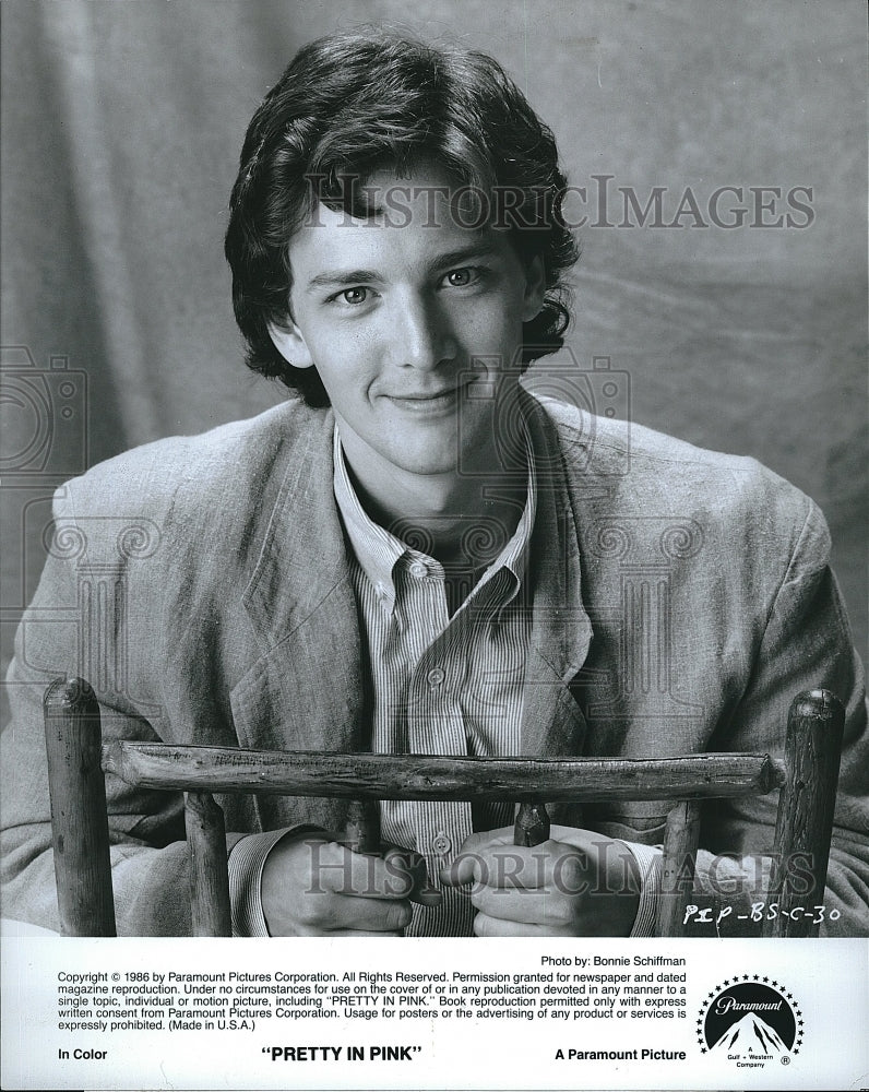 1986 Press Photo "Pretty In Pink" starring Andrew McCarthy - Historic Images