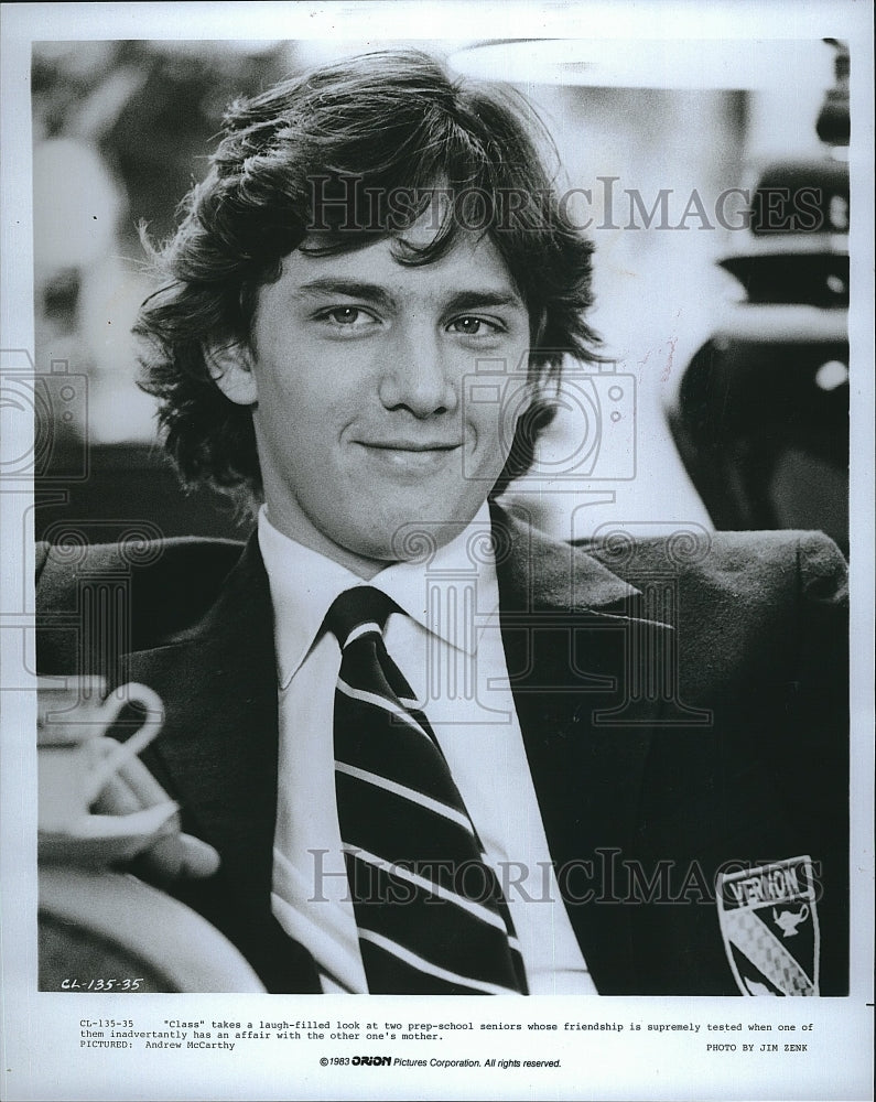 1983 Press Photo  &quot;Pretty Class&quot; starring Andrew McCarthy - Historic Images