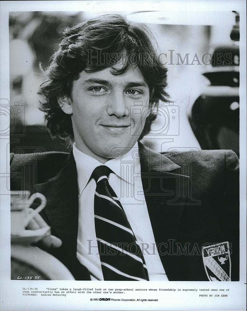 1983 Press Photo  "Pretty Class" starring Andrew McCarthy - Historic Images