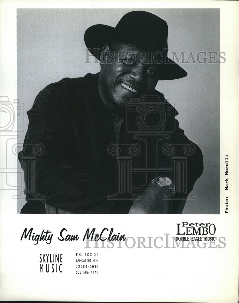 Press Photo Blues Musician Mighty Sam McClain - Historic Images