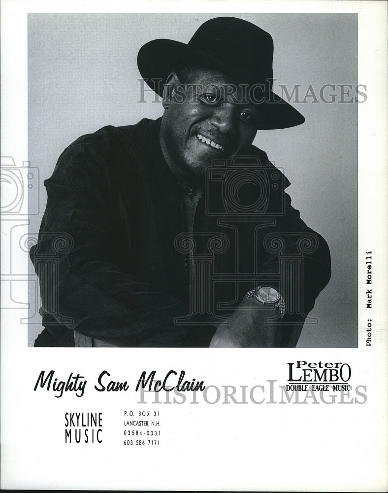 Press Photo Blues Musician Mighty Sam McClain - Historic Images