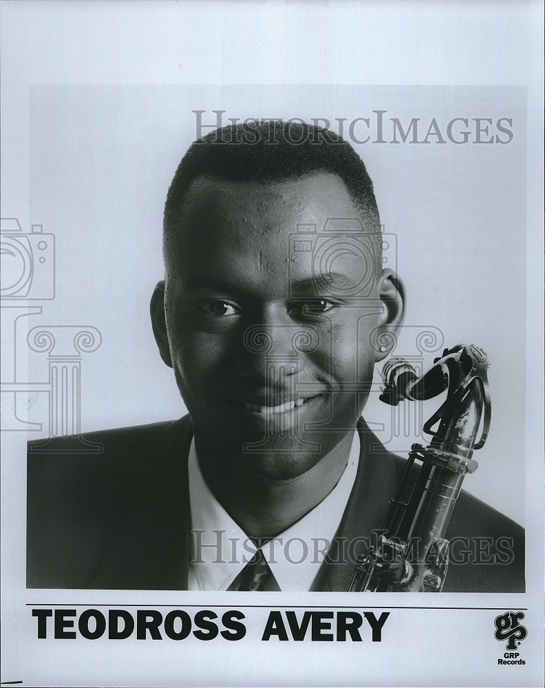 Press Photo Musician Teodross Avery on GRP records - Historic Images