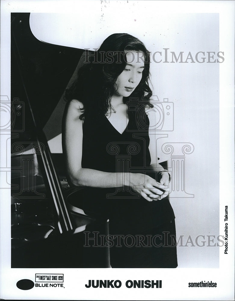 1995 Press Photo Musician, Junko Onishi on Blue Note music - Historic Images