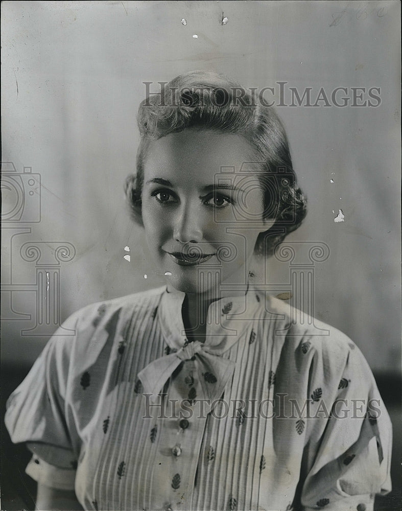 1953 Press Photo Phyliss Avery Actress - Historic Images