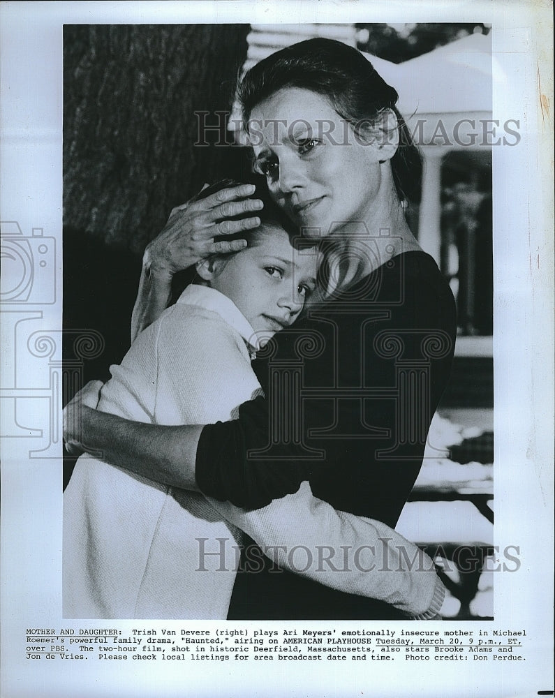 Press Photo Trish Van Devere in "American Playhouse" in "Haunted" - Historic Images