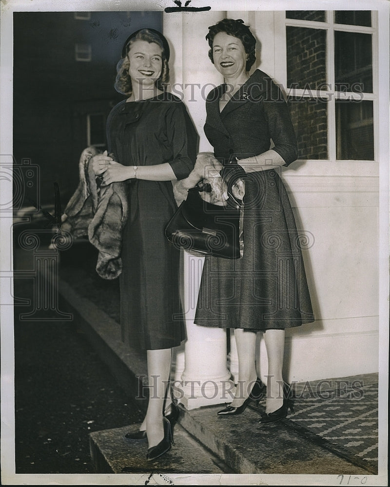 1958 Press Photo Marilyn Van Derbur, Miss America, Gwendolyn Van Derbur - Historic Images