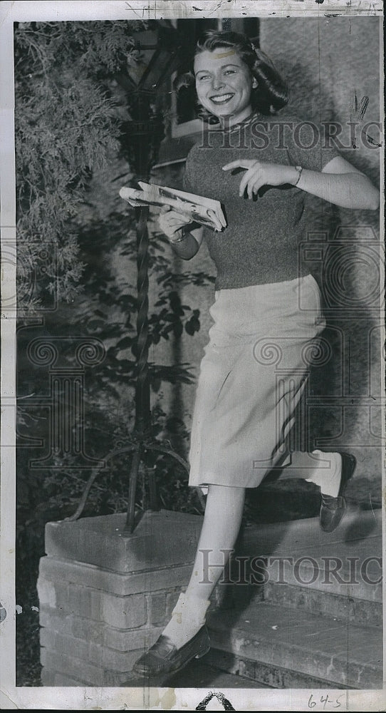 1958 Press Photo Marilyn Van Derbur, Miss America, Miss Colorado - Historic Images