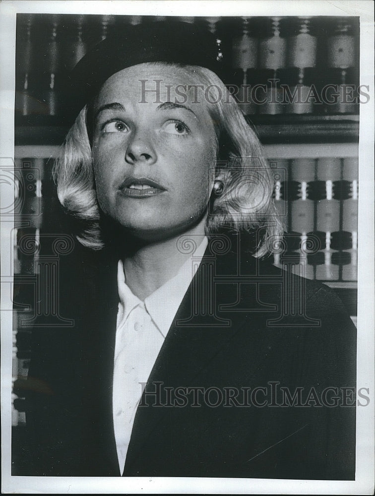 1958 Press Photo Mrs. Athalie Joan Irvine Penniman, Richest Woman in the World - Historic Images