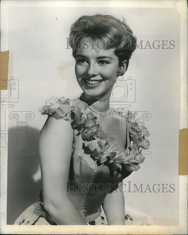 1961 Press Photo  Actress Gigi Perreau in &quot;Follow the Sun&quot; - Historic Images