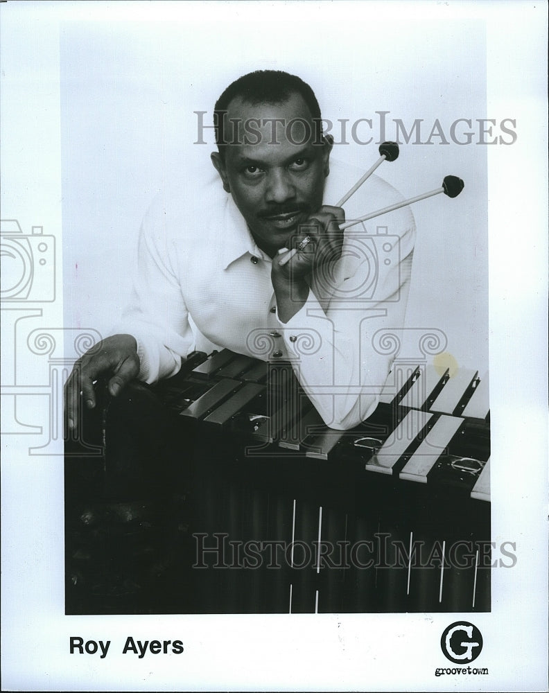 1995 Press Photo Roy Ayers, Vibraphone Player, Funk, Jazz, Soul Composer - Historic Images