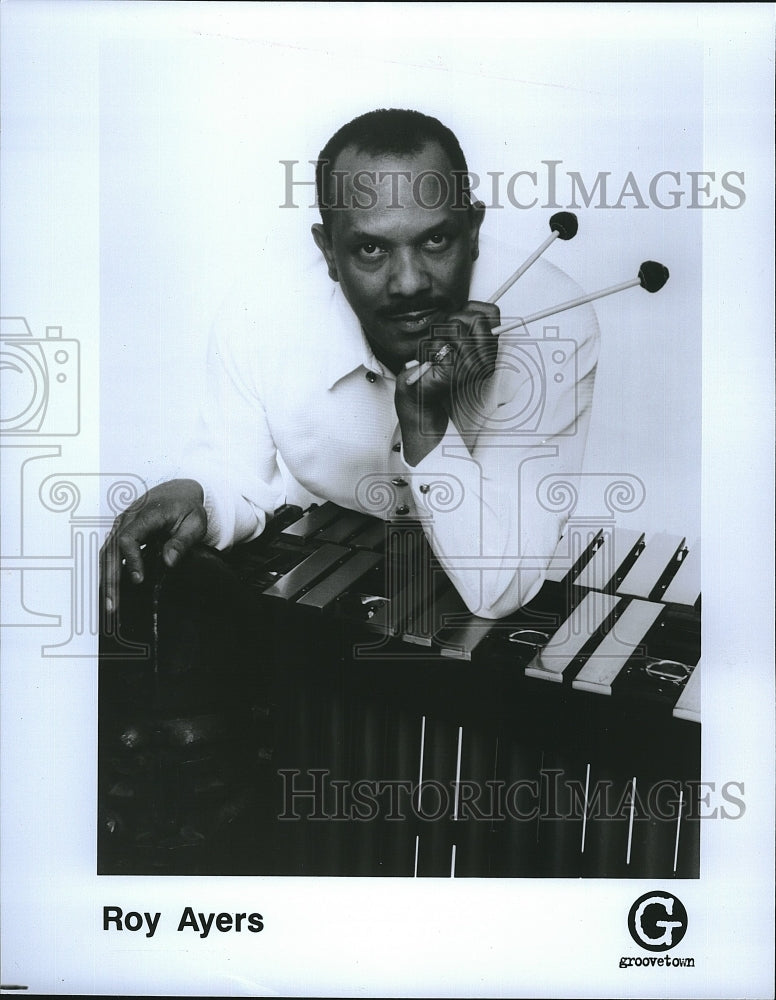 Press Photo Roy Ayers, Vibraphone Player, Funk, Jazz, Soul Composer - Historic Images