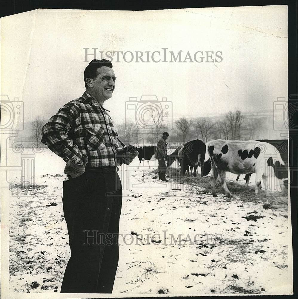 1962 Press Photo Chet Huntley in &quot;The Land&quot; - Historic Images