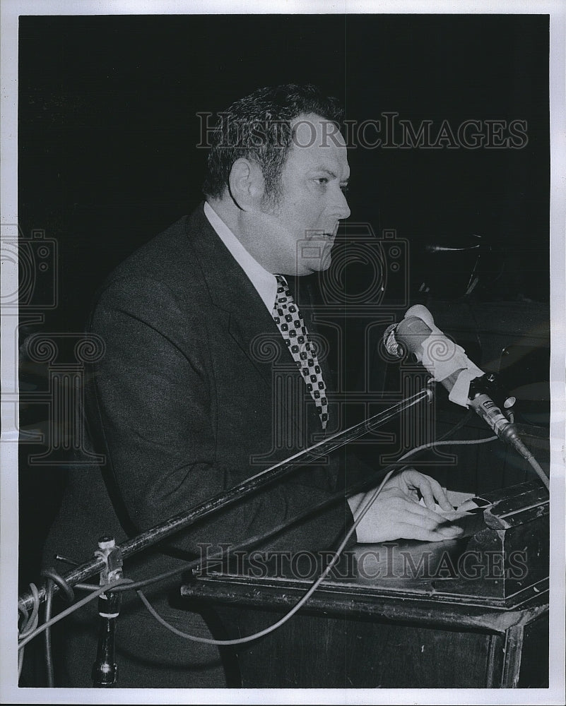 1973 Press Photo Hon. Shimshom Inbal, Gen Consul of Israel - Historic Images