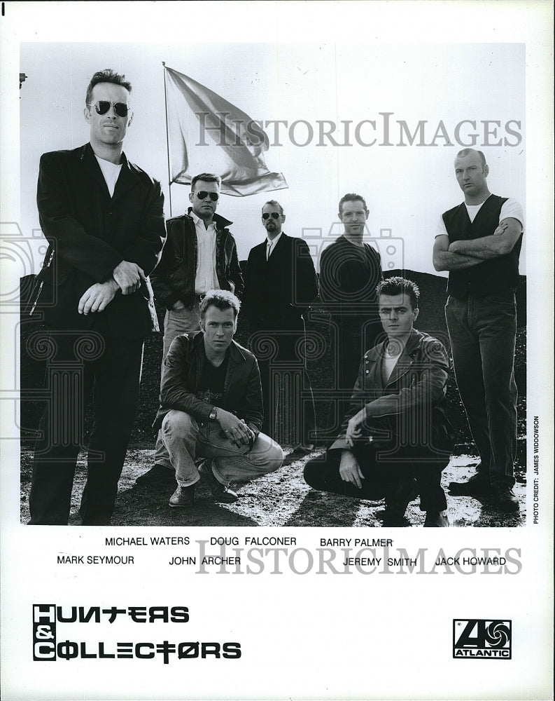 Press Photo members of Australian rock music band Hunters &amp; Collectors - Historic Images