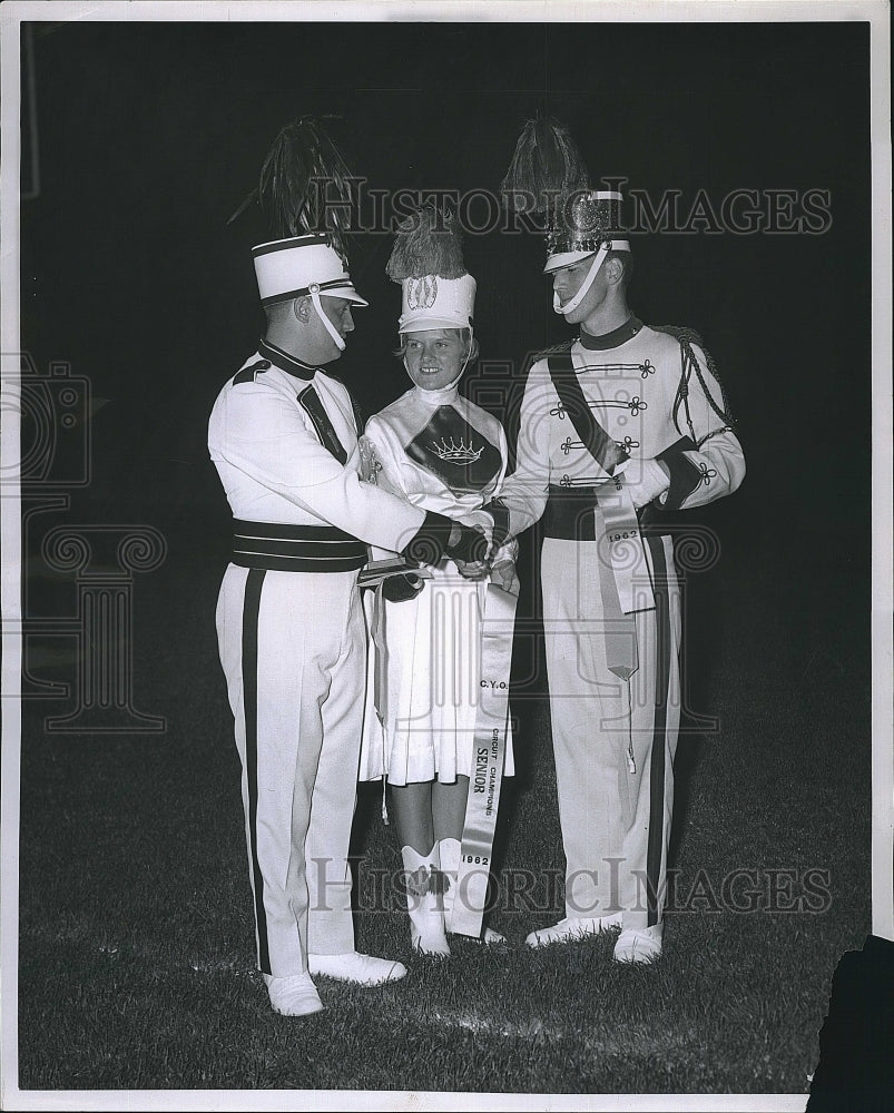 1962 Press Photo K McCauley,Geo Walsh &amp;for St Williams Band - Historic Images