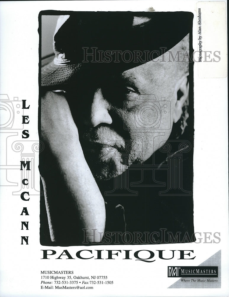 Press Photo Jazz musician, Les McCann for Music Masters - Historic Images