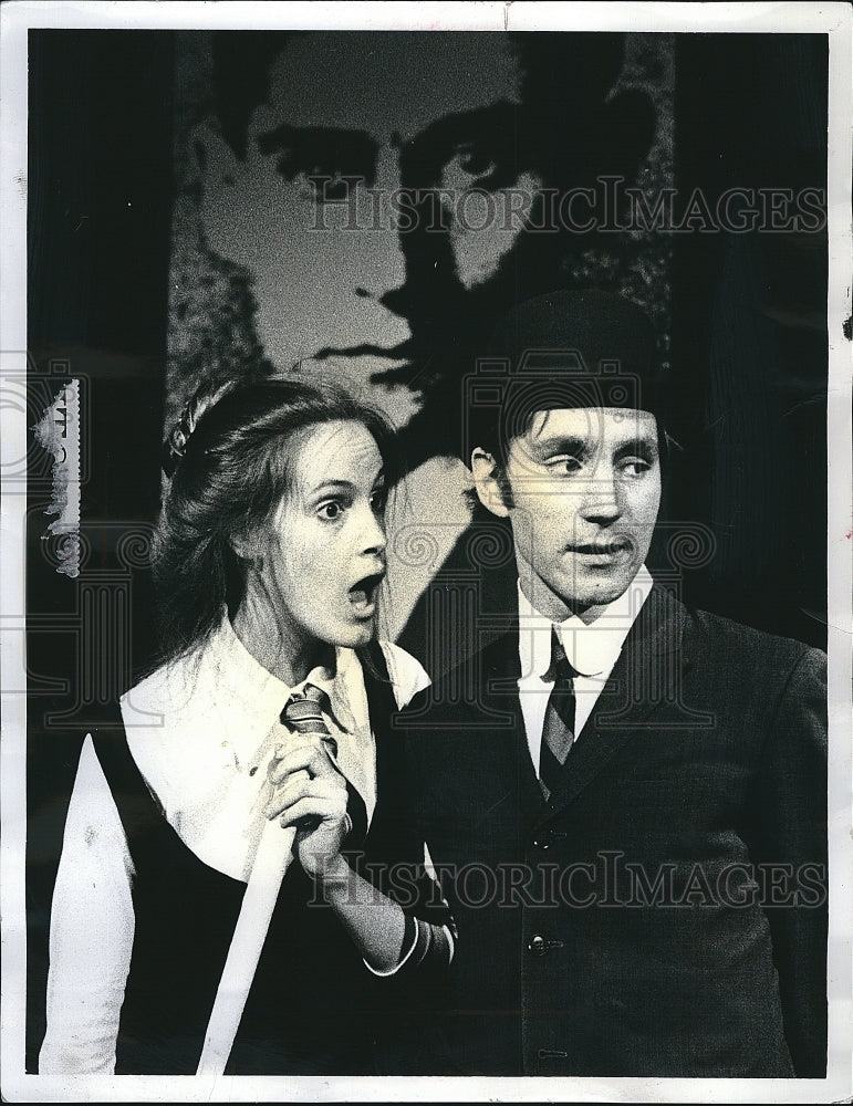 1974 Press Photo Dancer Julie Ince &amp; Tom Panas In &quot;The World Of Parable&quot; - Historic Images