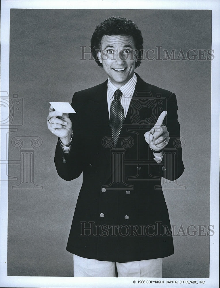 1986 Press Photo Henry Polic II Host of "Double Talk" - Historic Images