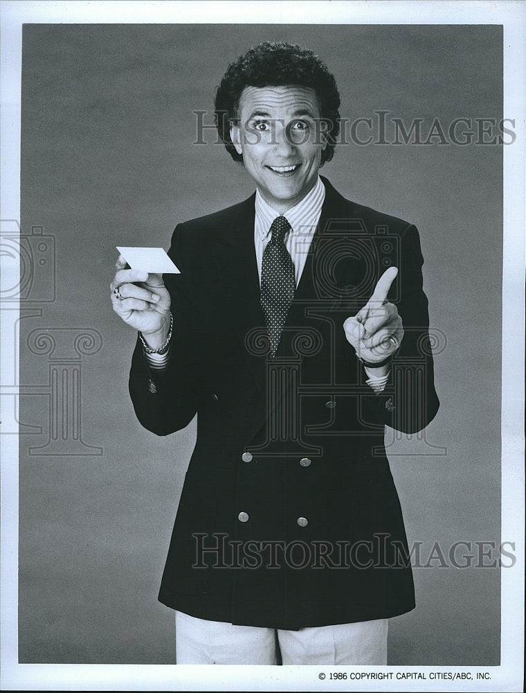 1986 Press Photo Henry Polic II Host of &quot;Double Talk&quot; - Historic Images